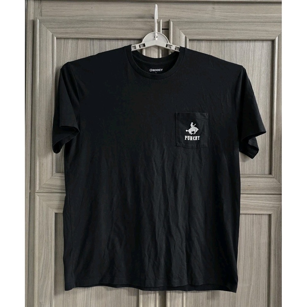 Hooey Punchy Mens Black Graphic T-Shirt XL Cowboy Rodeo
